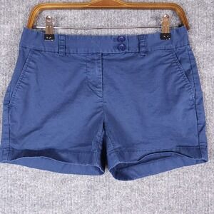 Vineyard Vines Womens Navy Blue Chino Shorts Size 0 Preppy Whale Logo